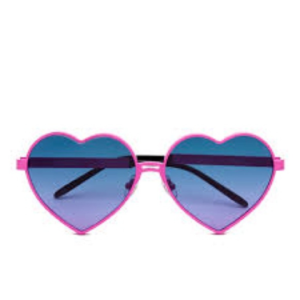 Wildfox Pink Heart-Shaped Sunglasses